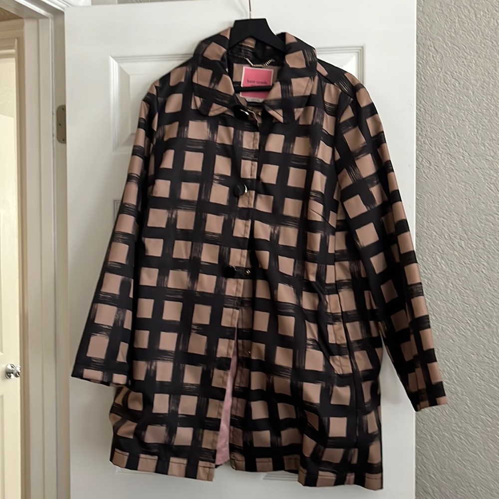 Kate Spade rain coat with hood attachment